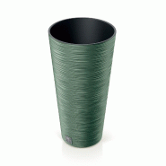 Prosperplast - Jardinière vert terre avec réserve d’eau, collection FURU - 25x25x48 cm, capacité de 7,5 L - vert plastique polypropylène ZA5259