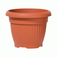 Prosperplast - Pot TERRA 1 L - 15x15x11,5 cm, coloris Terre cuite - orange plastique polypropylène ZA3064