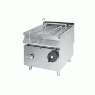 Sauteuse basculante électrique, capacité 60 litres, avec cuve en inox 800x730x870 mm - VIRTUS - 4068875005427