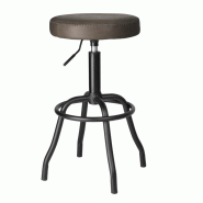 Tabouret de bar en PU Bolero Brooklyn mocha - noir HW291