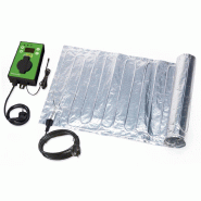 Tapis chauffant - 0.60x1.20m, 140W, avec thermostat pour température optimale