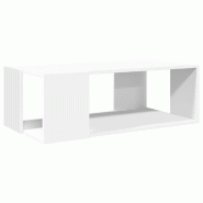 VidaXL Table basse blanc 89,5x48x30 cm bois d’ingénierie Modèle Sirius - 848150