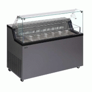 Vitrine pour glace en bac Anthracite RAL 7016 - 223 L | Tefcold - MIRABELLA7