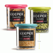 Bouteille multi-usages 250ml avec couvercles assortis 3un - 6623003