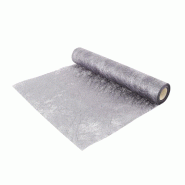 Chemin de table Brillance argent 30cm x 10m