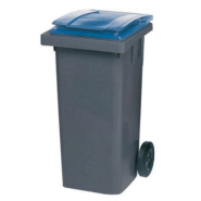 Conteneur 2 roues SULO prise frontale 120 L gris/ bleu Conteneur 2 roues SULO prise frontale 120 L gris/ bleu