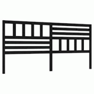 Décoshop26 - Tête de lit accessoire couchage chambre à coucher meuble 206 x 4 x 100 cm bois de pin noir TDL0202147 - noir 3000521088003 Décoshop26 - Tête de lit accessoire couchage chambre à coucher meuble 206 x 4 x 100 cm bois de pin noir TDL0202147 - noir 3000521088003