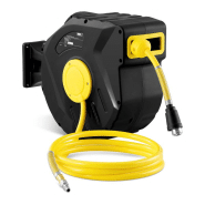 ENROULEUR TUYAU AIR COMPRIMÉ 30 + 2 M 18 BARS ENROULEUR PNEUMATIQUE ENROULEUR DE TUYAU À AIR COMPRIMÉ ENROULEUR TUYAU PNEUMATIQUE DÉVIDOIR DE TUYAU 14_0006801