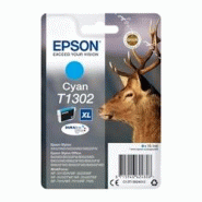 Epson Cerf - Cartouche d'encre Cyan Durabrite C13T13024010 (T1302) - bleu Epson Cerf - Cartouche d'encre Cyan Durabrite C13T13024010 (T1302) - bleu