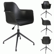 Fauteuil pivotant Chicago noir 60cm