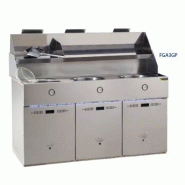 Friteuse à gaz 3 cuves SOFINOR - Réf: FGA3GN - Cuves rondes Ø 400 mm - Capacité 15-18 L Friteuse à gaz 3 cuves SOFINOR - Réf: FGA3GN - Cuves rondes Ø 400 mm - Capacité 15-18 L