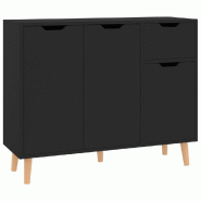Helloshop26 - Buffet bahut commode armoire meuble de rangement organisateur cuisine salle de séjour salon 90 x 30 x 72 cm bois 02_0036146 - Bois mass