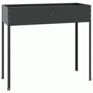 Helloshop26 - Jardinière bac lit surélevé plantes fleurs terrasse jardin 100,5 x 40,5 x 90 cm acier galvanisé anthracite 02_0037290 - 3000214041780 Helloshop26 - Jardinière bac lit surélevé plantes fleurs terrasse jardin 100,5 x 40,5 x 90 cm acier galvanisé anthracite 02_0037290 - 3000214041780