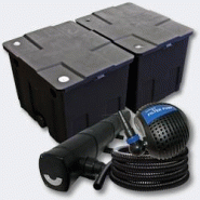 Helloshop26 - Kit de filtration de bassin avec Bio Filtre 60000l, Stérilisateur UVC 72 Watts et pompe éco 10000l/h Helloshop26 - Kit de filtration de bassin avec Bio Filtre 60000l, Stérilisateur UVC 72 Watts et pompe éco 10000l/h