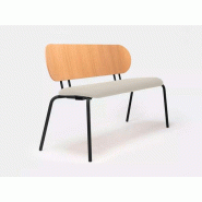 Banc d'accueil Hari Ondarreta design moderne et revêtement tissu Banc d'accueil Hari Ondarreta design moderne et revêtement tissu