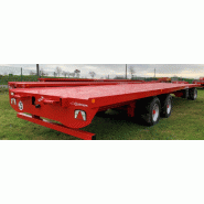 Plateau agricole trainé - Gamme EX - 10-12m avec train avant double oscillant