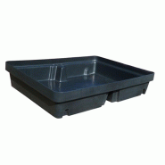 Plateau de rétention 40 litres en PE sans caillebotis amovible PE - CEMO - 8720 Plateau de rétention 40 litres en PE sans caillebotis amovible PE - CEMO - 8720