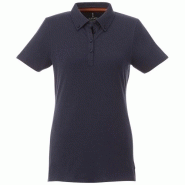 Polo boutonné manches courtes femme Atkinson - tissu extensible, col boutonné et fentes latérales Polo boutonné manches courtes femme Atkinson - tissu extensible, col boutonné et fentes latérales