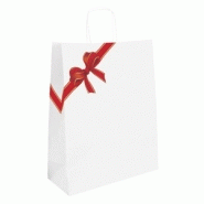 Sac papier kraft - noeud de noël « bow »