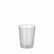 Starpak Verres à liqueur réutilisables PP 4 cl Ø 4,3 cm · 5,2 cm incassable (2000 unités) PAPSTAR - transparent plastique polypropylène 89821