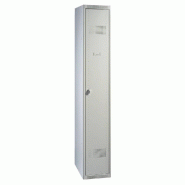 Vestiaire industrie propre Seamlin - modulable et juxtaposable - à monter - fermeture par cadenas - 30x180x50cm - gris Vestiaire industrie propre Seamlin - modulable et juxtaposable - à monter - fermeture par cadenas - 30x180x50cm - gris