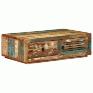 VidaXL Table basse 89x55x29 cm bois de récupération massif Modèle Élancé Pro - 4009376