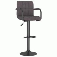 VidaXL Tabouret de bar Taupe Tissu Modèle Aero Classique - 334634