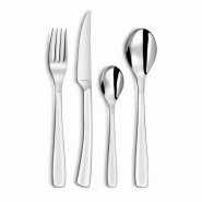 Amefa Ménagère 24 pièces Alizé Blanc - Couverts inox 18/10 finition blanc immaculé - blanc inox 3014151000892