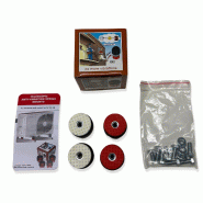 Amortisseur de vibrations en plastique avec ressort intégré - Rouge - 70-120 Kg - 5414618781285