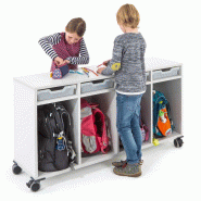 Armoire à Cartables - EWH.4 - 4 Tiroirs Assortis au Pupitre Pentagonal EWT.5