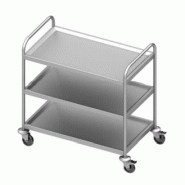 Chariot inox de service 3 niveaux 1000x500x950 - 932035100 Chariot inox de service 3 niveaux 1000x500x950 - 932035100