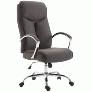 CLP Fauteuil de bureau XL Vaud tissu Gris foncé - gris textile 192391056 CLP Fauteuil de bureau XL Vaud tissu Gris foncé - gris textile 192391056