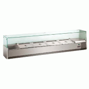 GastroHero Réchauffeur ECO 7x GN 1/4 avec support en verre - VRXH1500/330_0