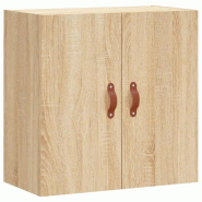 Helloshop26 - Armoire murale pratique rangement style moderne 60 x 31 x 60 cm en bois d'ingénierie chêne sonoma 02_0048787 - Bois massif 3000235474420