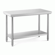 Helloshop26 - Table de travail acier inoxydable 120 x 60 cm capacité de 137 kg professionnel 14_0005103 - 3000229071536 Helloshop26 - Table de travail acier inoxydable 120 x 60 cm capacité de 137 kg professionnel 14_0005103 - 3000229071536