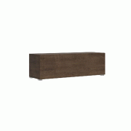 Itamoby Abattant Base TV avec presse-étoupe L.133.6 H.40 P.39.2 avec pieds en Noyer - marron 8050598021842