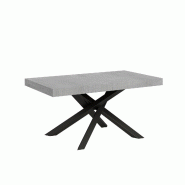 Itamoby Table Extensible 90X160/420 Cm Volantis Cemento Structure Anthracite - gris VE160TAVLT420-CM-AN