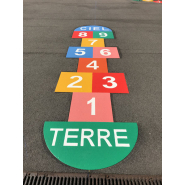 Marelle adaptée aux classes maternelles et élémentaires