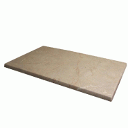 Plateau rectangle de table extérieur Werzalit 110x70cm décor marbre beige