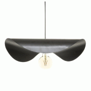 Suspension "Pilar" noire L.52cm