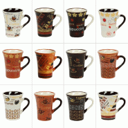 Tasse à café Collector 8 cl décors assortis x6 -  Multicolore Rond Porcelaine Table Passion - multicolore porcelaine 3106232780127