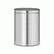 Touch Bin 30 l Matt Steel Code G -  3000.00 cl Argent / Métallique Rond Métal Brabantia 31.80x29.50 cm - argenté inox 55115462