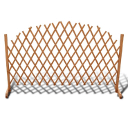 Vidaxl clôture en treillis bois solide 180x100 cm 41296