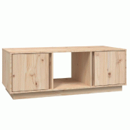 VidaXL Table basse 110x50x40 cm Bois massif de pin Modèle Helios Prestige - 814424