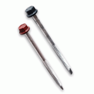 Vis acier 6,3x130mm (100pcs) - Rouge - RAL 8012_0