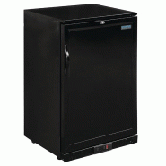 Arrière-bar une porte pleine noir Série G 900mm 138L | Polar - GL015