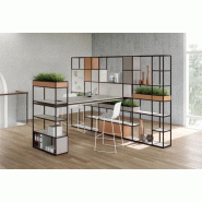 Bureau avec bibliothèque modulaire Q18 Bureau avec bibliothèque modulaire Q18