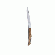 Couteau De Sommelier En Acier Inoxydable, Avec Tire-Bouchon Intégré  11,8 x 2,4 x 1,5 cm - 8412536931475