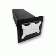 Distributeur de serviettes encastrable 33×33 cm (1/8) | acier 1 mm avec revêtement en poudre, noir | Idéal pour cafés, restaurants, bars. - 482029_0