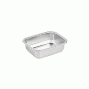 FHC evolupack FHC - 48Pcs - Barquettes inox scellables GN 1/8 160x130mm H45mm - argenté inox FHC294GNOX1845 FHC evolupack FHC - 48Pcs - Barquettes inox scellables GN 1/8 160x130mm H45mm - argenté inox FHC294GNOX1845